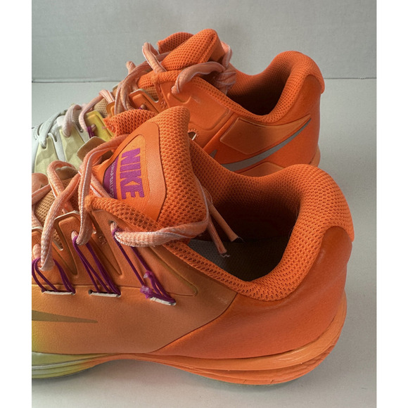 Nike Lunar Ballistec 1.5 Tennis Shoes Men’s Size 11.5 Orange Purple 705285-800 - Picture 13 of 16